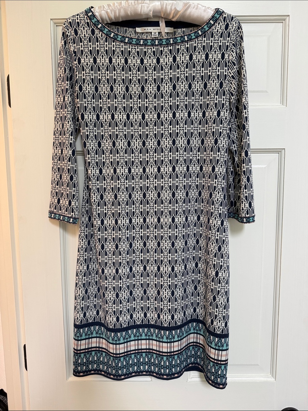 A-line boatneck dress